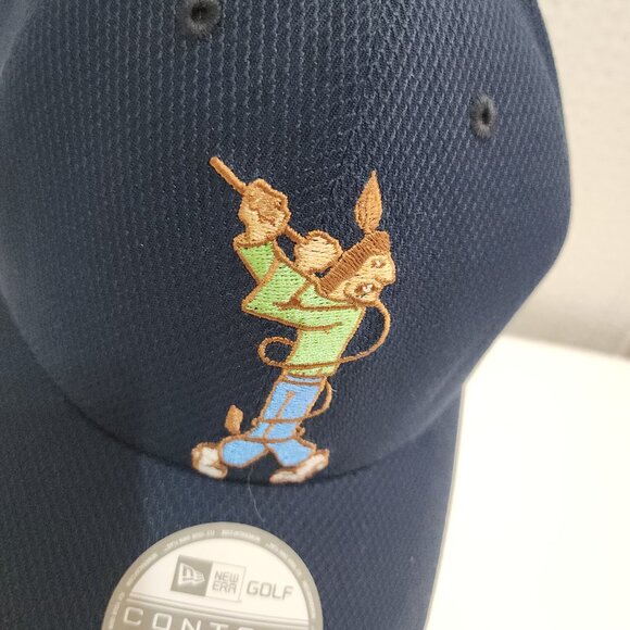 New Era Golf Navy Embroidered Cowboy Character Hat Adjustable Cap NEW - Picture 6 of 12